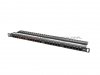 Lanberg Patch Panel 24xRJ45 kat.5e UTP z półką, czarny 0,5U